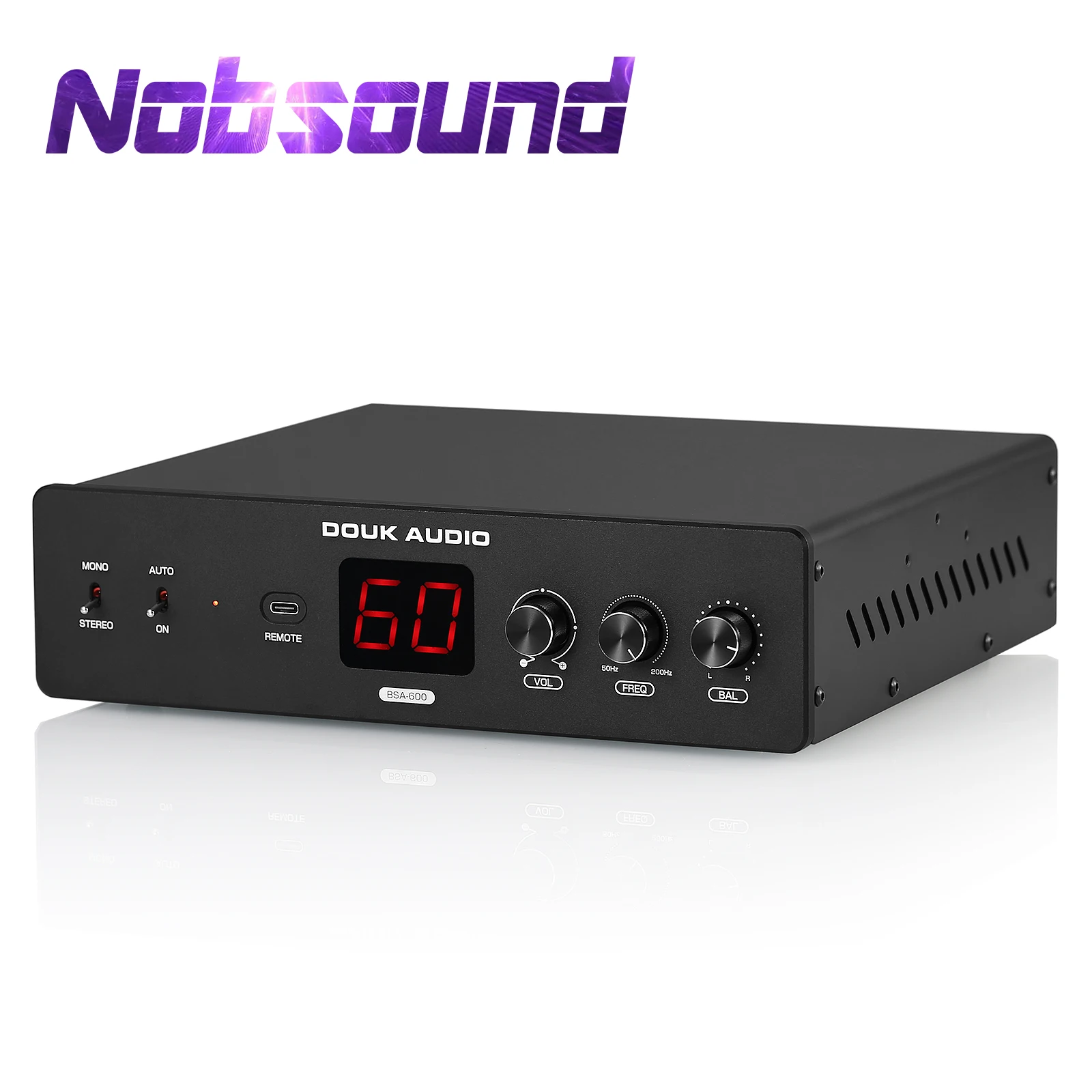 Home Cinema Receiver - Nobsound BSA-600 230W Bridge Stereo/Mono Bass