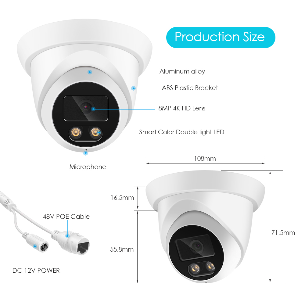 4K 8MP IP Camera Audio Outdoor - Home Cinema Sony ulasan dan harga