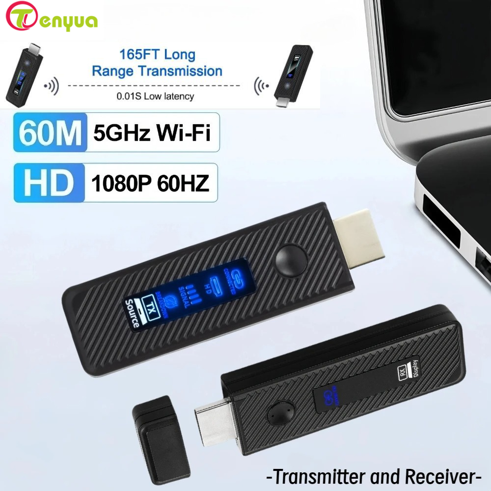 1080p 60m Wireless Video Trans - Home Cinema Tv Screen ulasan dan harga