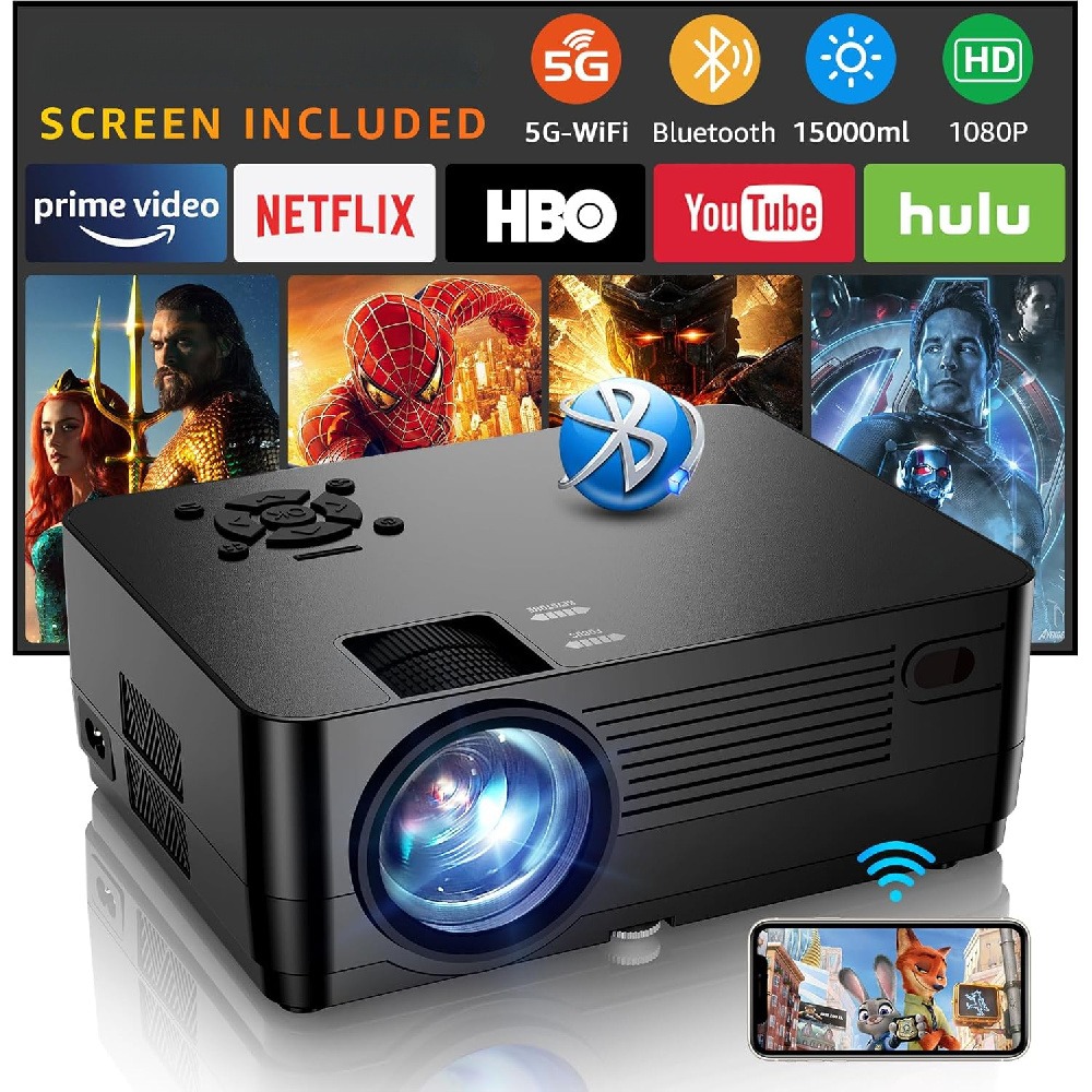 5G WiFi Bluetooth Native 1080P - Home Cinema Tv Screen ulasan dan harga