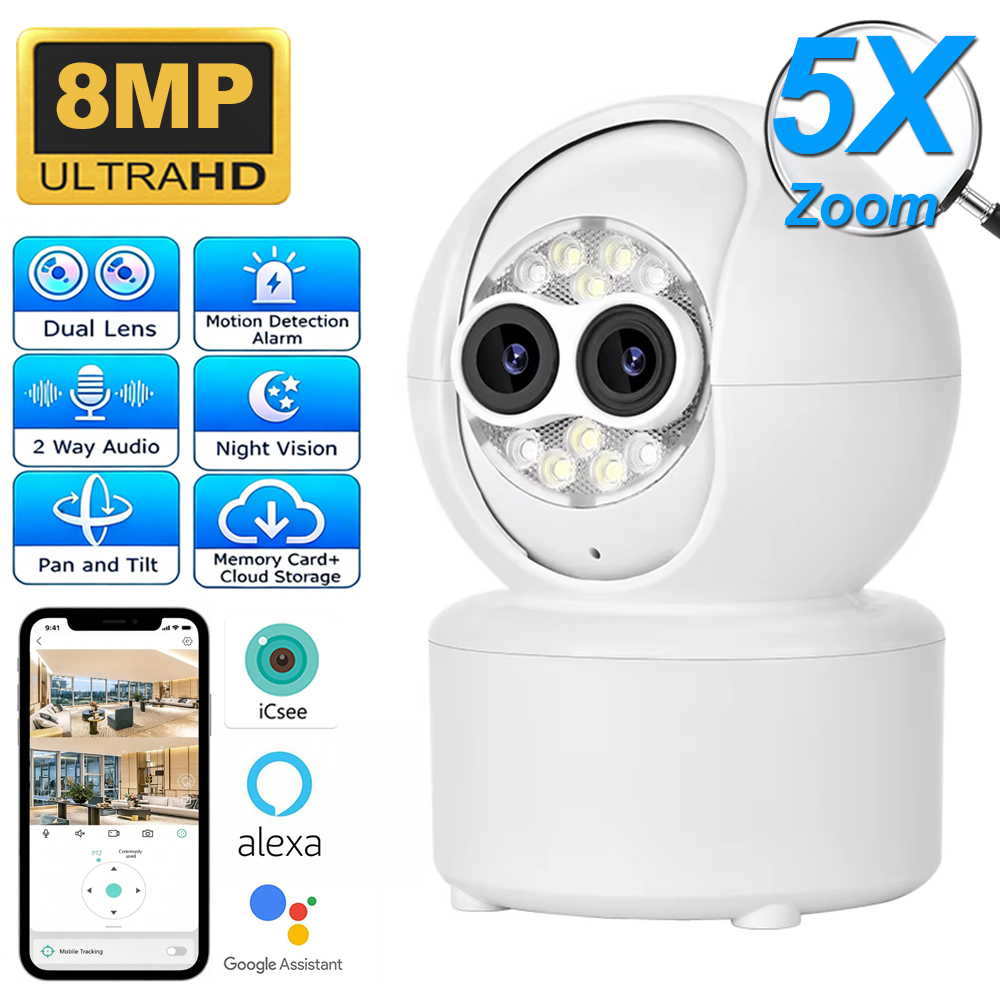 ICsee Dual-Lens 4MP Security C - Home Cinema Sony ulasan dan harga