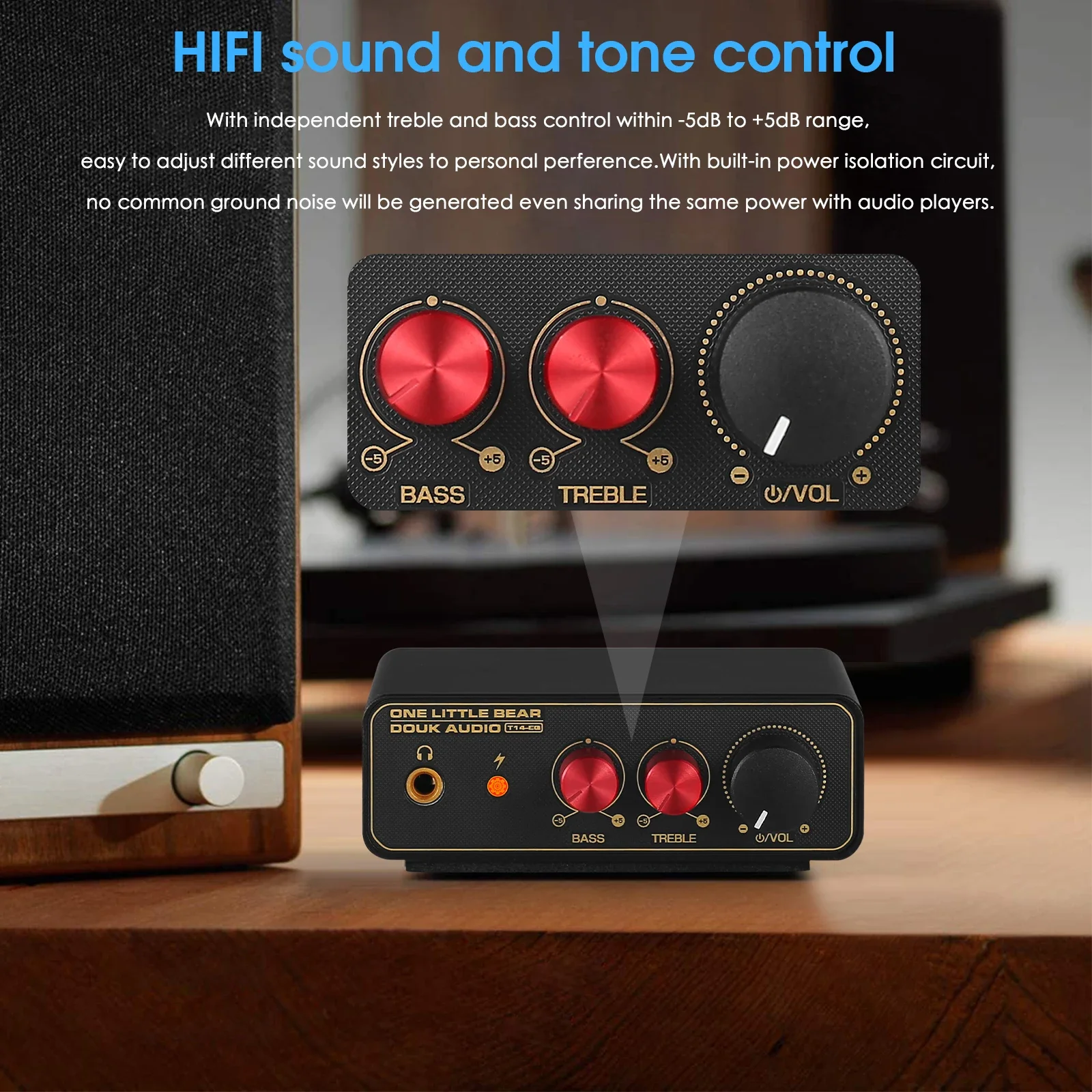 Douk Audio T14-EQ Stereo RIAA  - Home Cinema Receiver ulasan dan harga