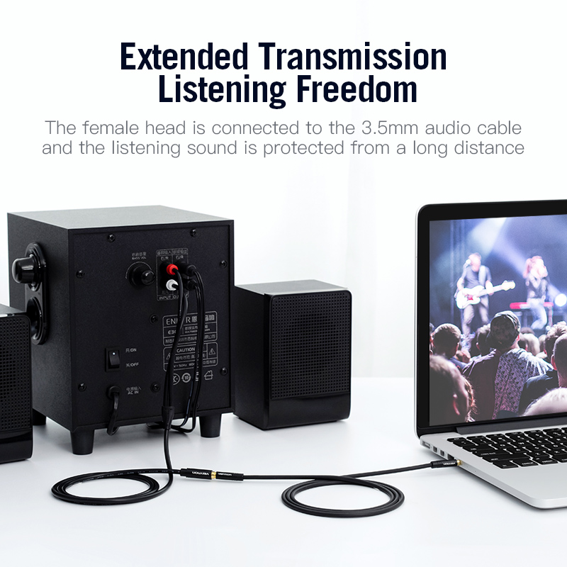 Vention Jack 3.5mm Female to 2 - Home Cinema Heos ulasan dan harga