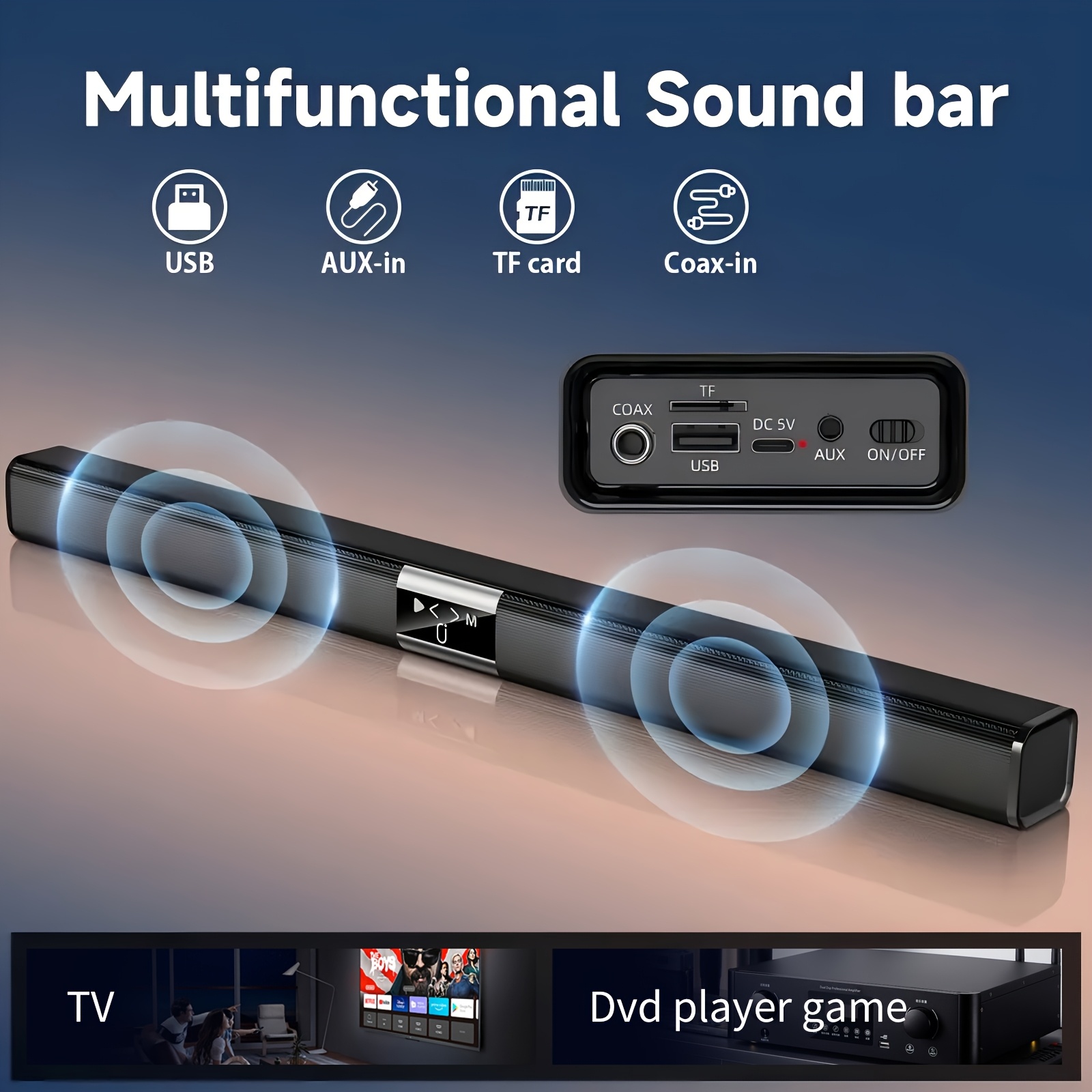 Soundbar Cinema Soundbar Hifi  - Home Cinema With Wireless Rear Speakers ulasan dan harga