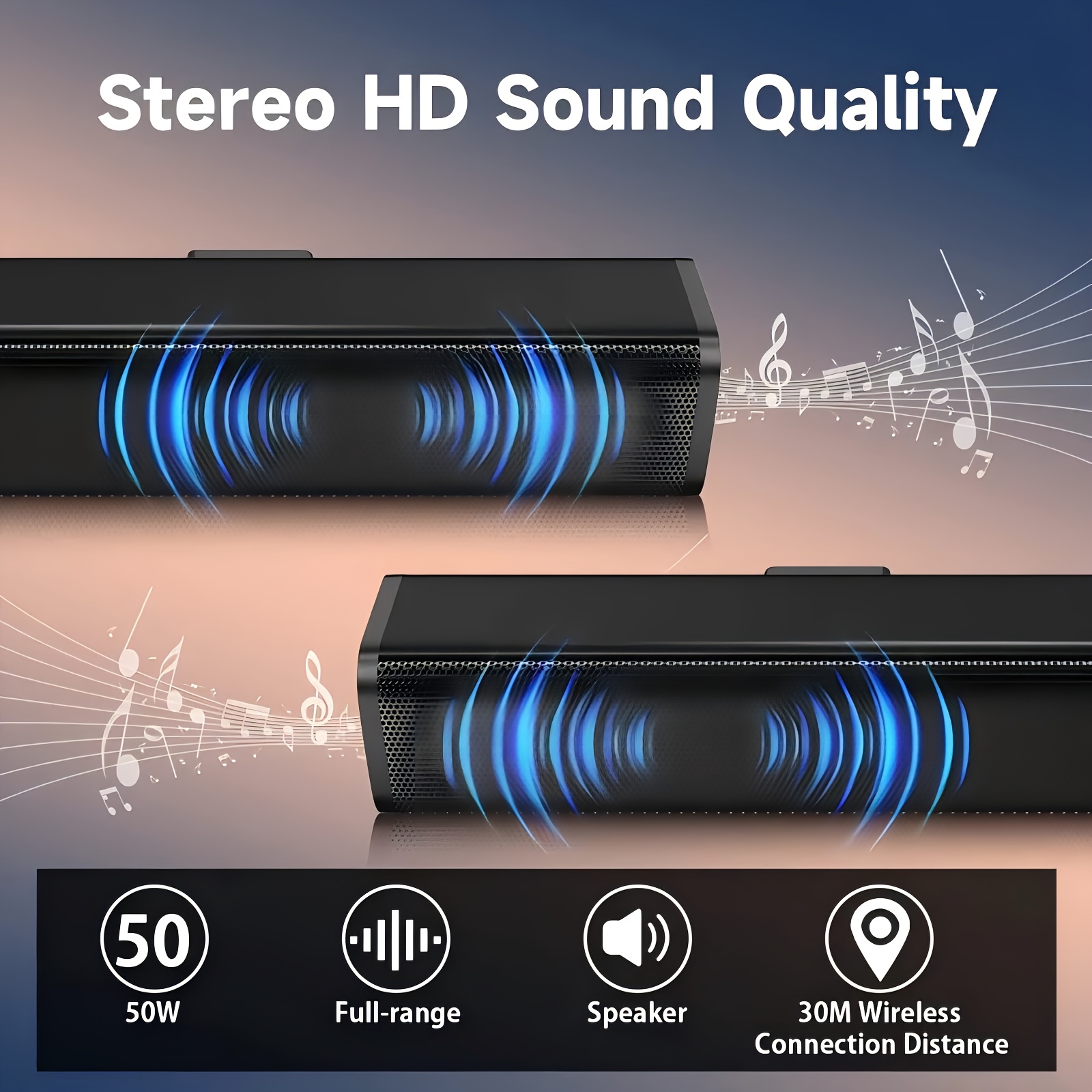 Soundbar Cinema Soundbar Hifi  - Home Cinema With Wireless Rear Speakers ulasan dan harga