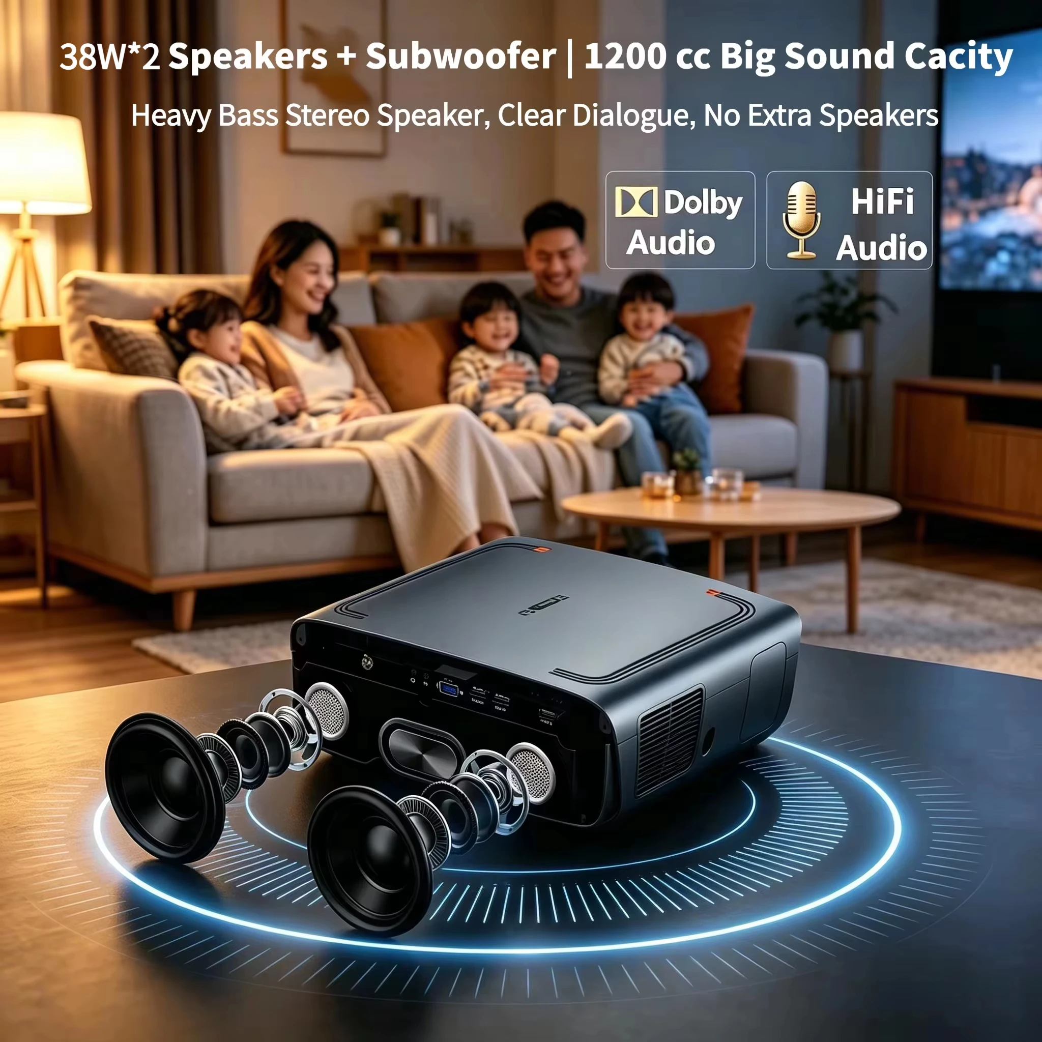 S7 4200ANSI Native 1080P 4K UH - Home Cinema Tv Screen ulasan dan harga