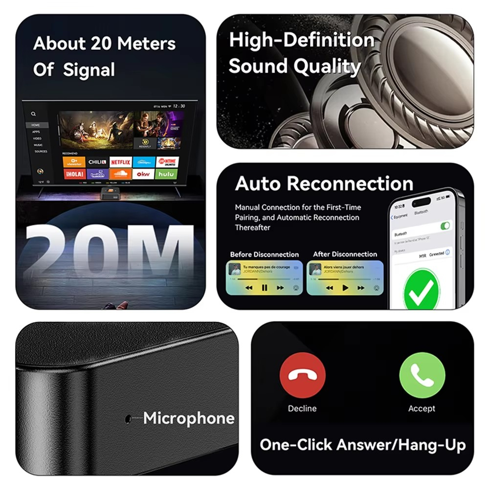 Bluetooth 6.0 Receiver 3.5mm A - Home Cinema Receiver ulasan dan harga