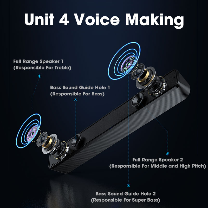 PC Soundbar Wired/Wireless Blu - Home Cinema With Wireless Rear Speakers ulasan dan harga