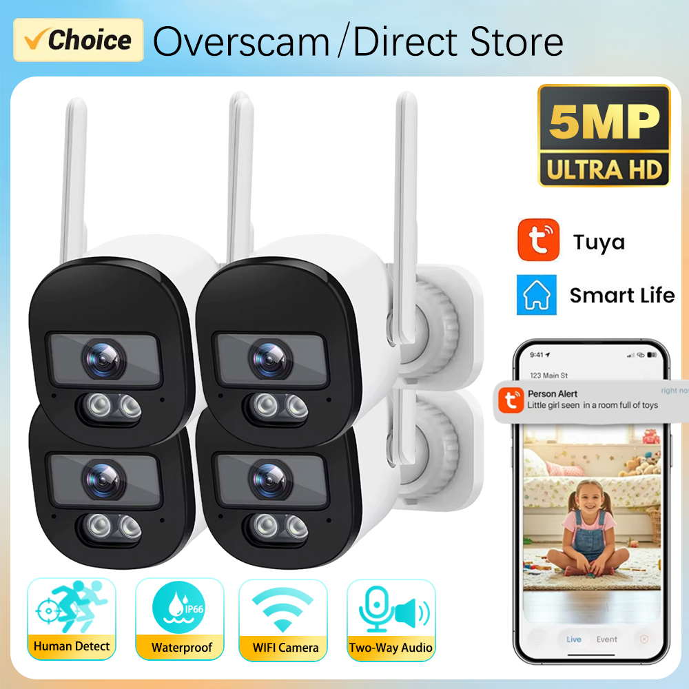 Tuya Bullet Camera Outdoor 5MP - Home Cinema Sony ulasan dan harga