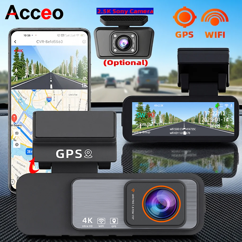 ACCEO 4K Car Dashcam Car DVR w - Home Cinema Blu Ray Sony ulasan dan harga