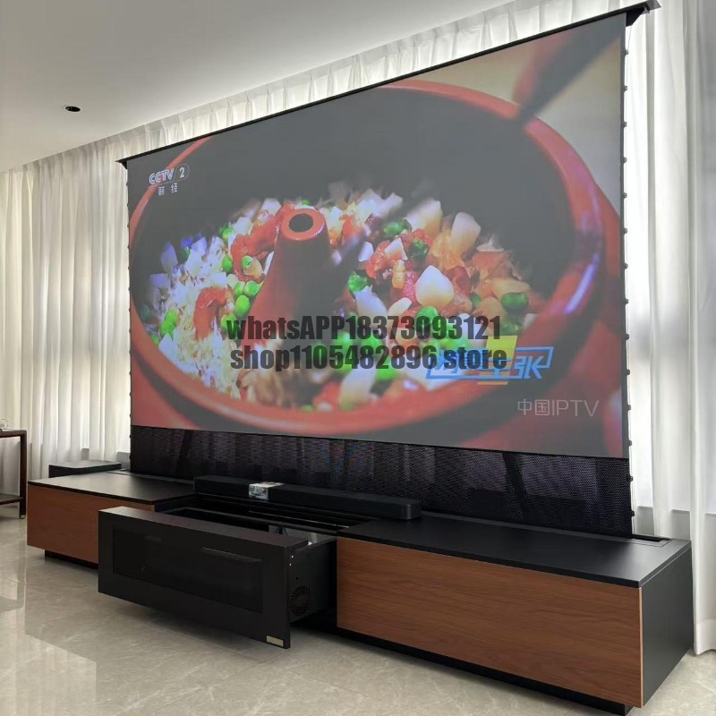 All-electric floor lift screen - Home Cinema Tv Screen ulasan dan harga
