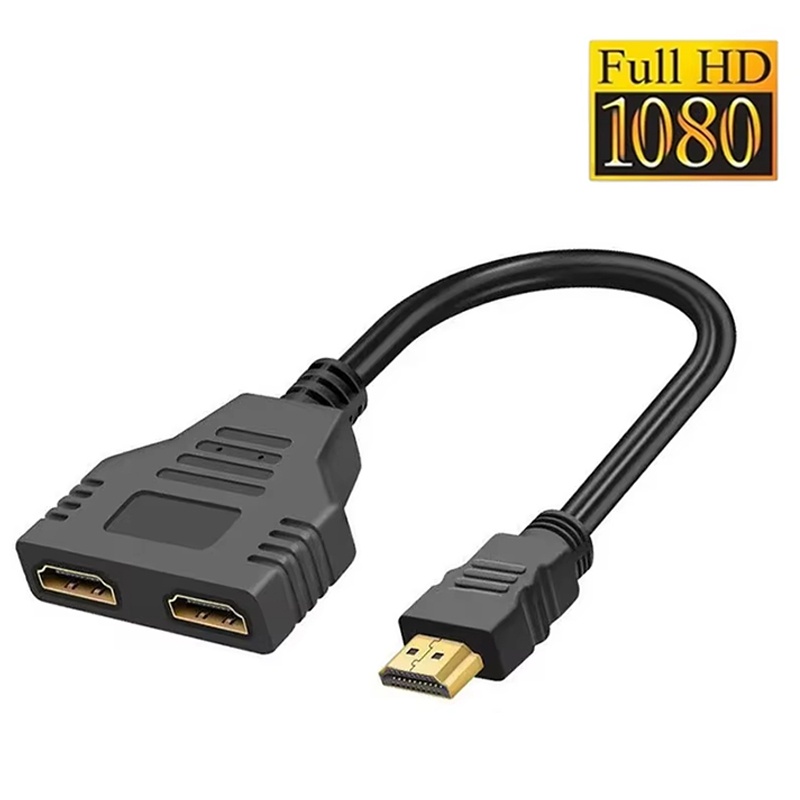 Dual Port HDMI-compatible Spli - Home Cinema With Projector ulasan dan harga