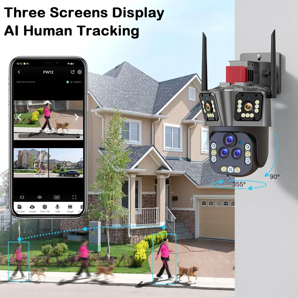 Ultra 20MP 10K WIFI PTZ Contro - Home Cinema Sony ulasan dan harga