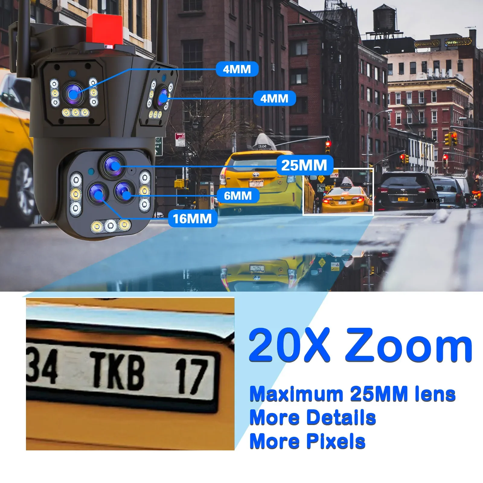 Ultra 20MP 10K WIFI PTZ Contro - Home Cinema Sony ulasan dan harga