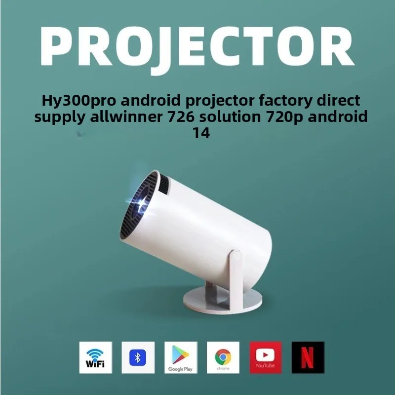 HY300Pro Portable 4K HD Projec - Home Cinema With Projector ulasan dan harga