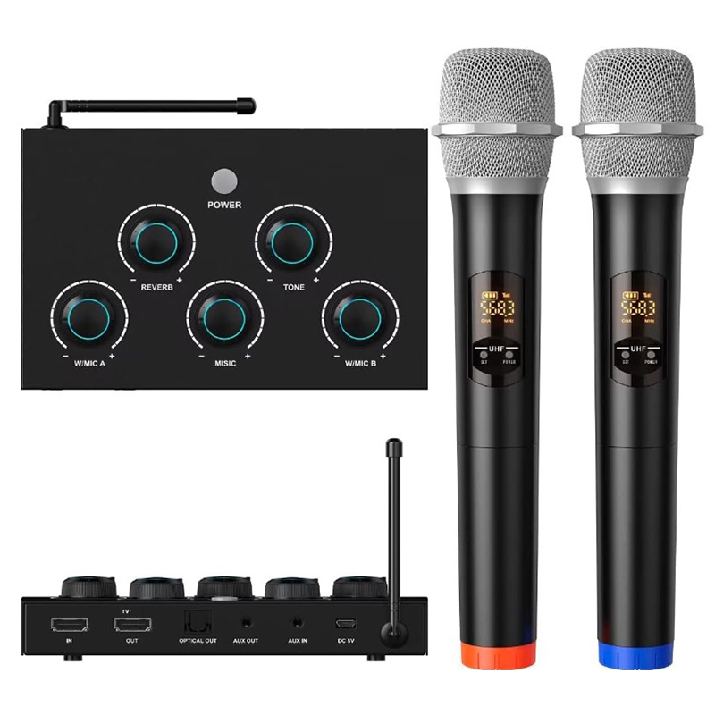 HD Wireless Karaoke Microphone - Home Cinema With Wireless Rear Speakers ulasan dan harga