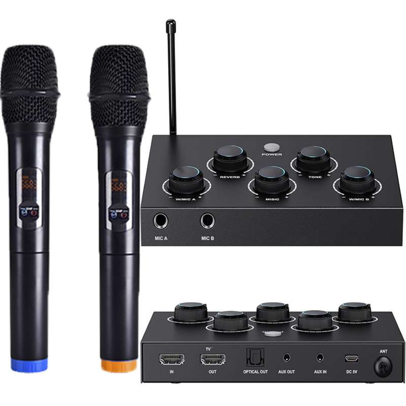 HD Wireless Karaoke Microphone - Home Cinema With Wireless Rear Speakers ulasan dan harga