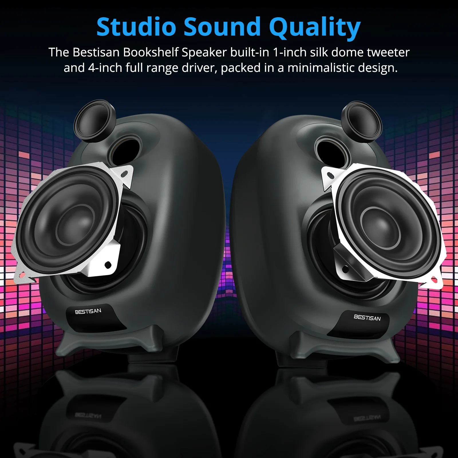 Bestisan SR06 80W Gaming Bluet - Home Cinema With Wireless Rear Speakers ulasan dan harga