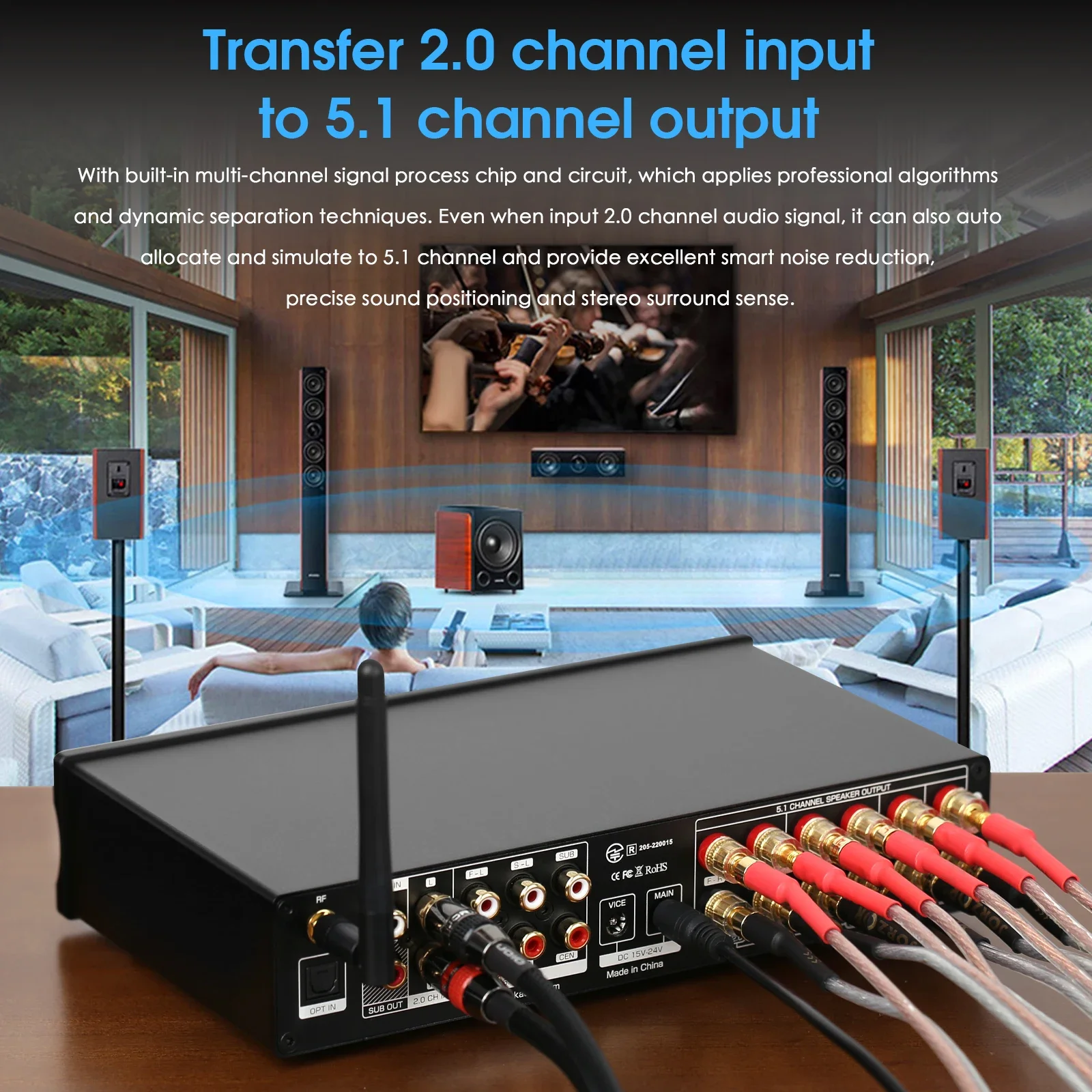 Douk Audio 5.1 Channel Digital - Home Cinema Onkyo 5.1 ulasan dan harga