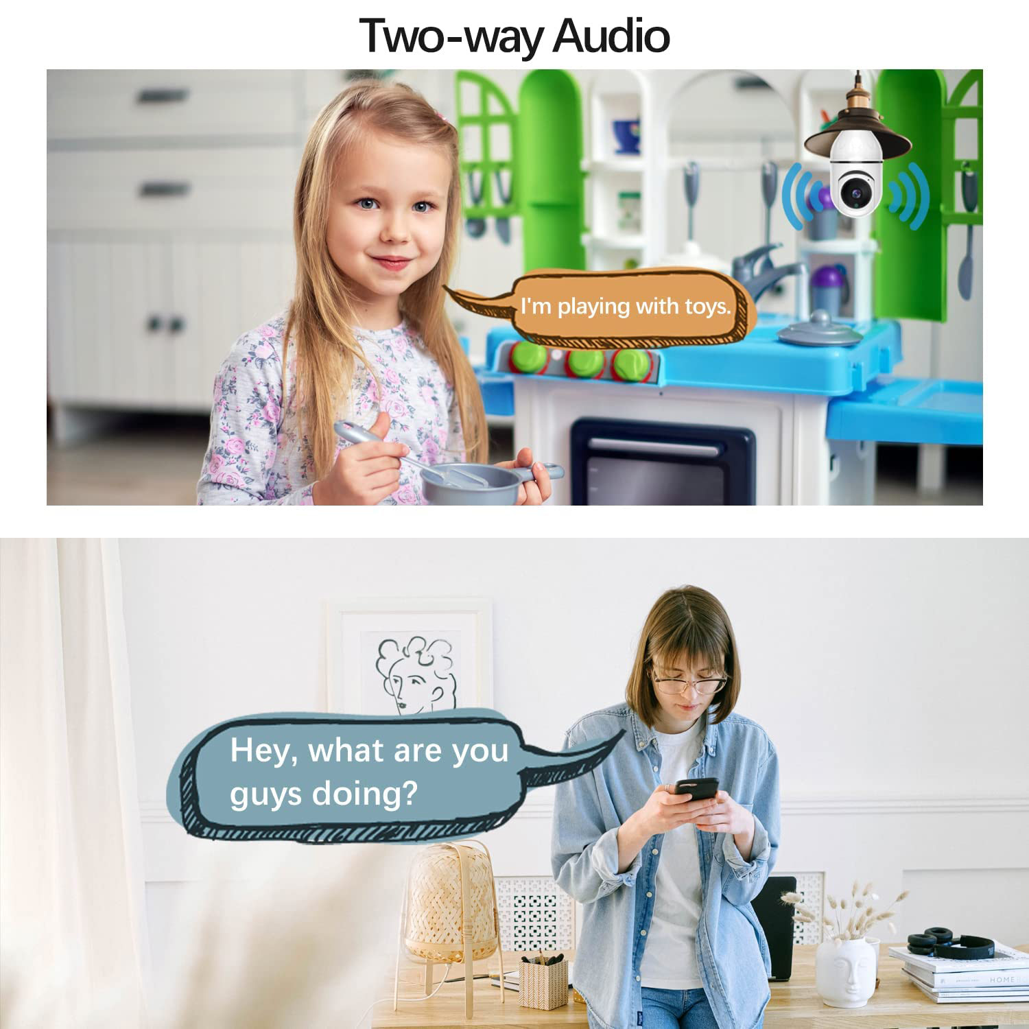 Smart E27 Bulb Camera Wifi Wir - Home Cinema Sony ulasan dan harga