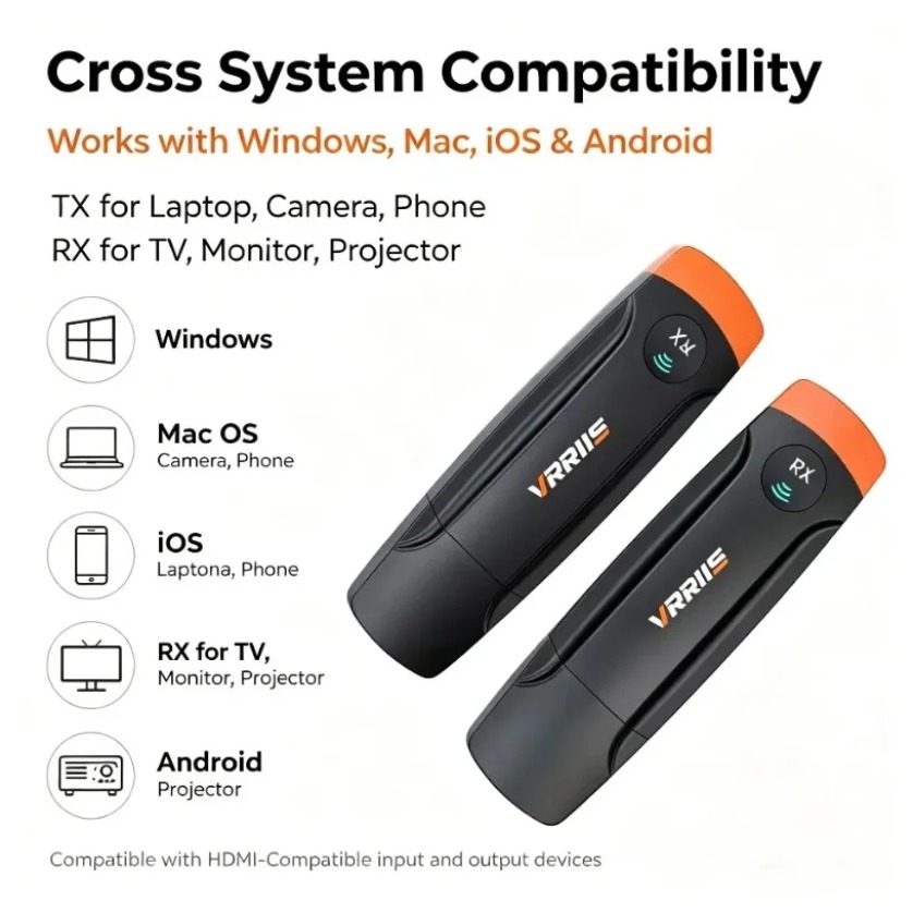 Wireless HDMI-Compatible Home  - Home Cinema Tv Screen ulasan dan harga