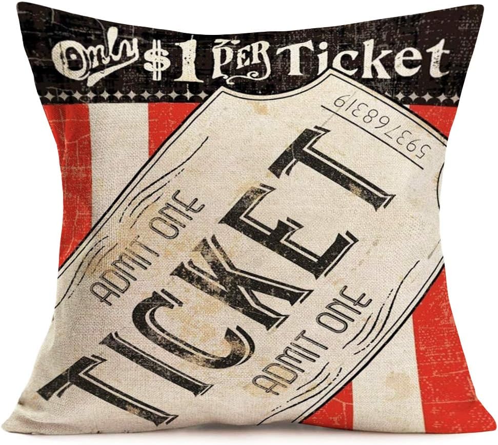 Vintage Cinema Decorative Pill - Home Cinema Tickets ulasan dan harga