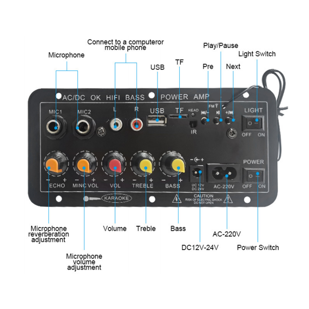 D10 Digital Bluetooth Amplifie - Home Cinema Heos ulasan dan harga