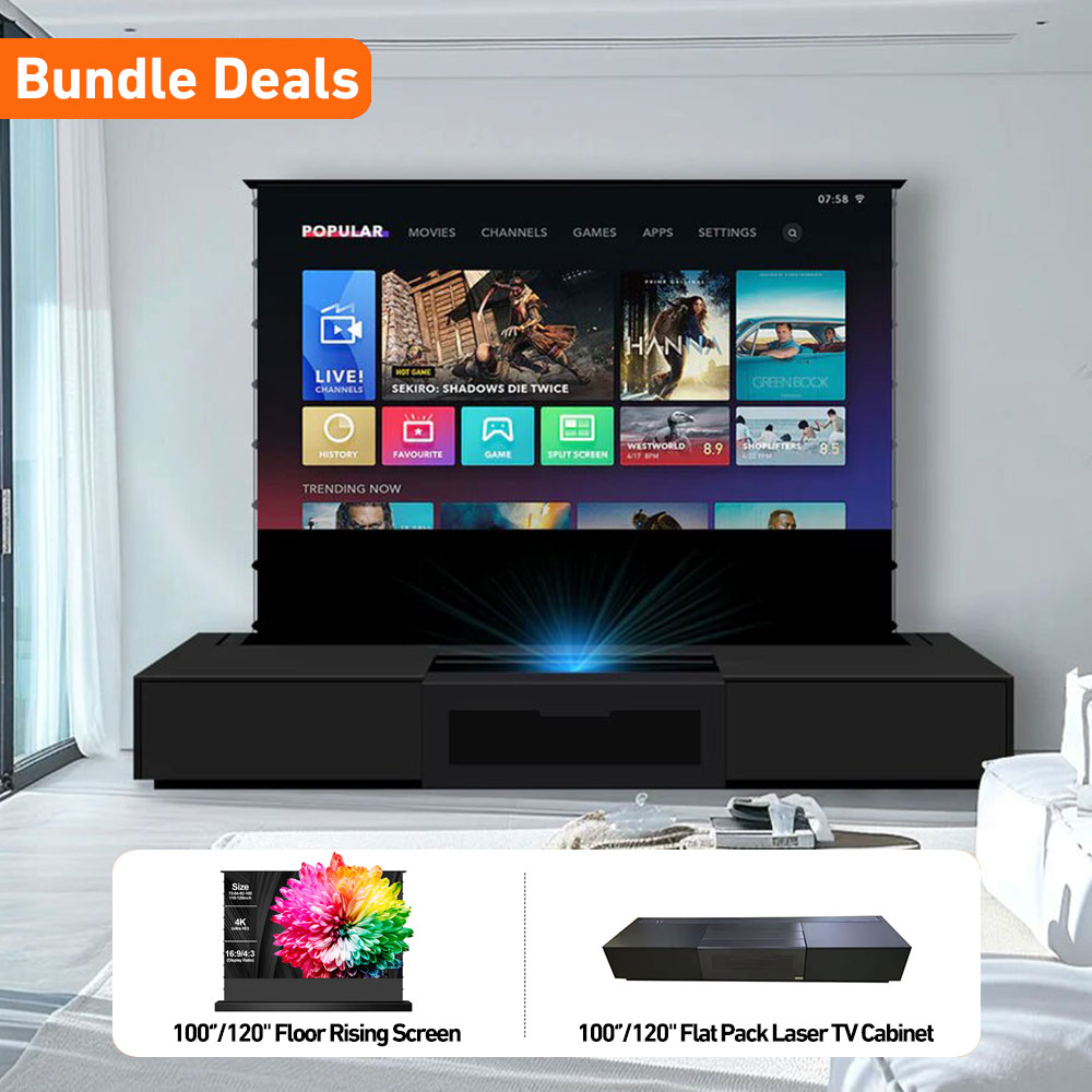 New Beauty Trends 120 Inch 4K  - Home Cinema Tv Screen ulasan dan harga
