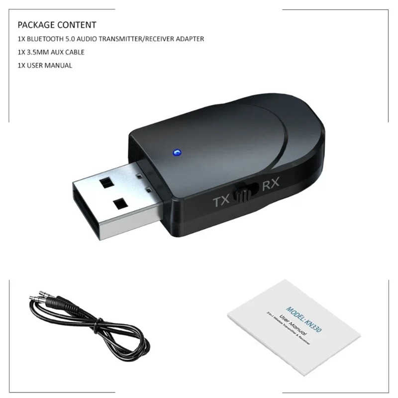KN330 3in1 USB EDR Bluetooth 5 - Home Cinema Receiver ulasan dan harga