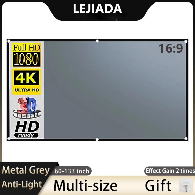 LEJIADA Projector Screen 60-13 - Home Cinema Blanc ulasan dan harga