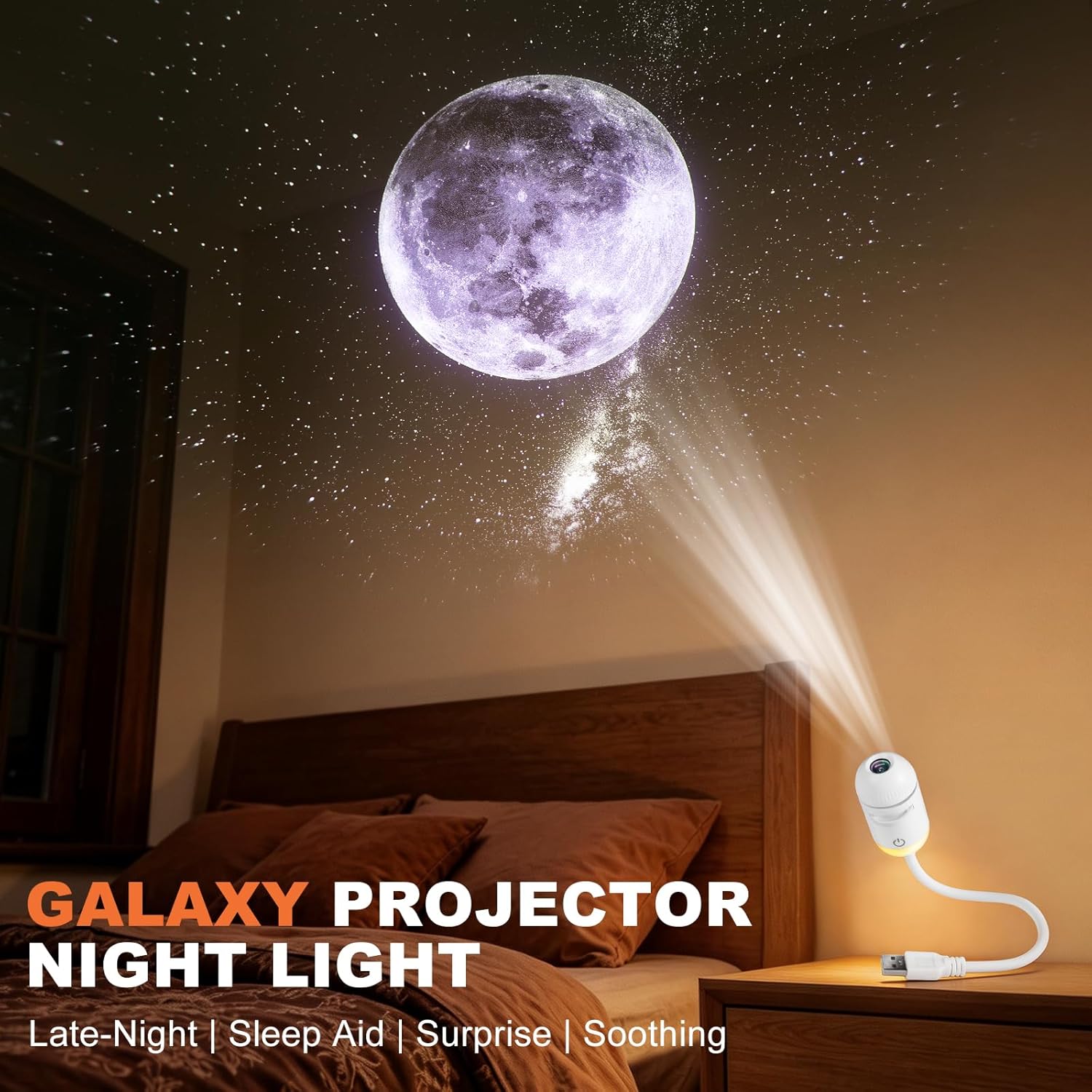 2-in-1 Galaxy Projector Night  - Home Cinema With Projector ulasan dan harga