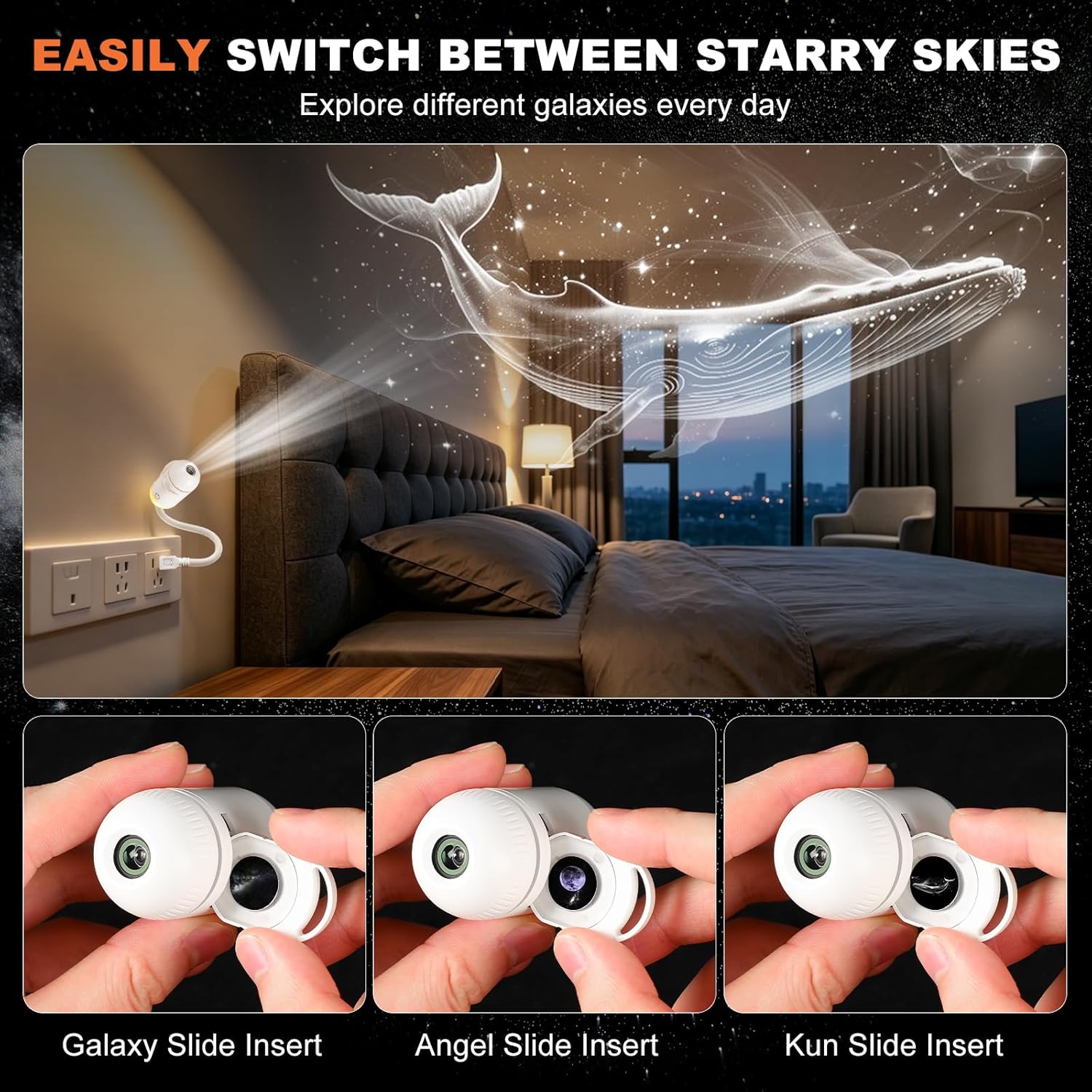 2-in-1 Galaxy Projector Night  - Home Cinema With Projector ulasan dan harga