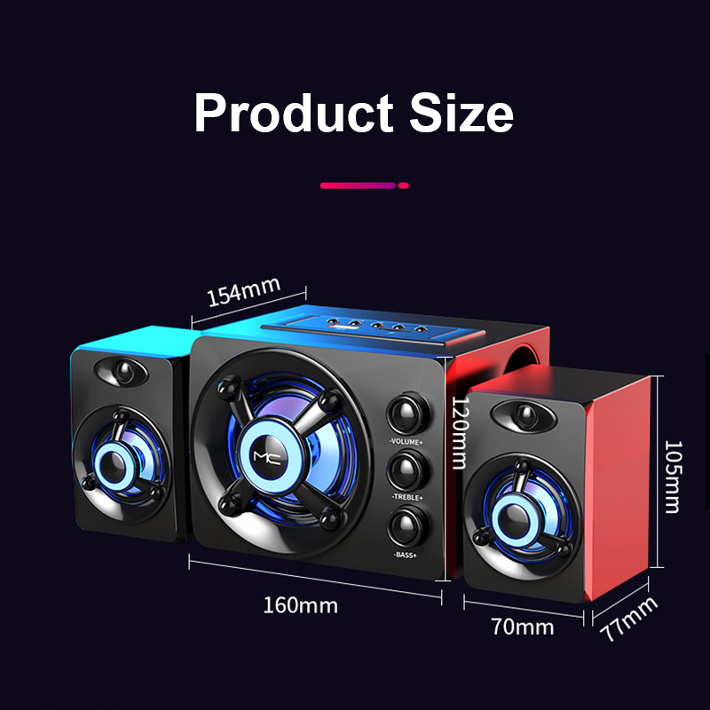 HIFI 3D Stereo Alto-falantes C - Home Cinema With Wireless Rear Speakers ulasan dan harga