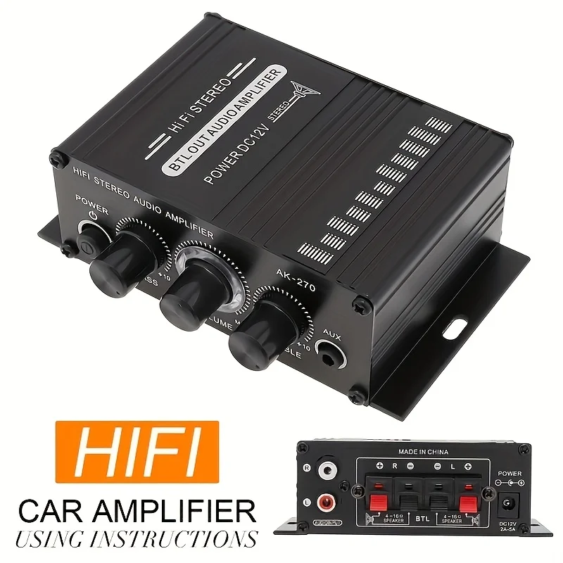 AK-270 400W Mini Power Amplifi - Home Cinema Speaker System ulasan dan harga