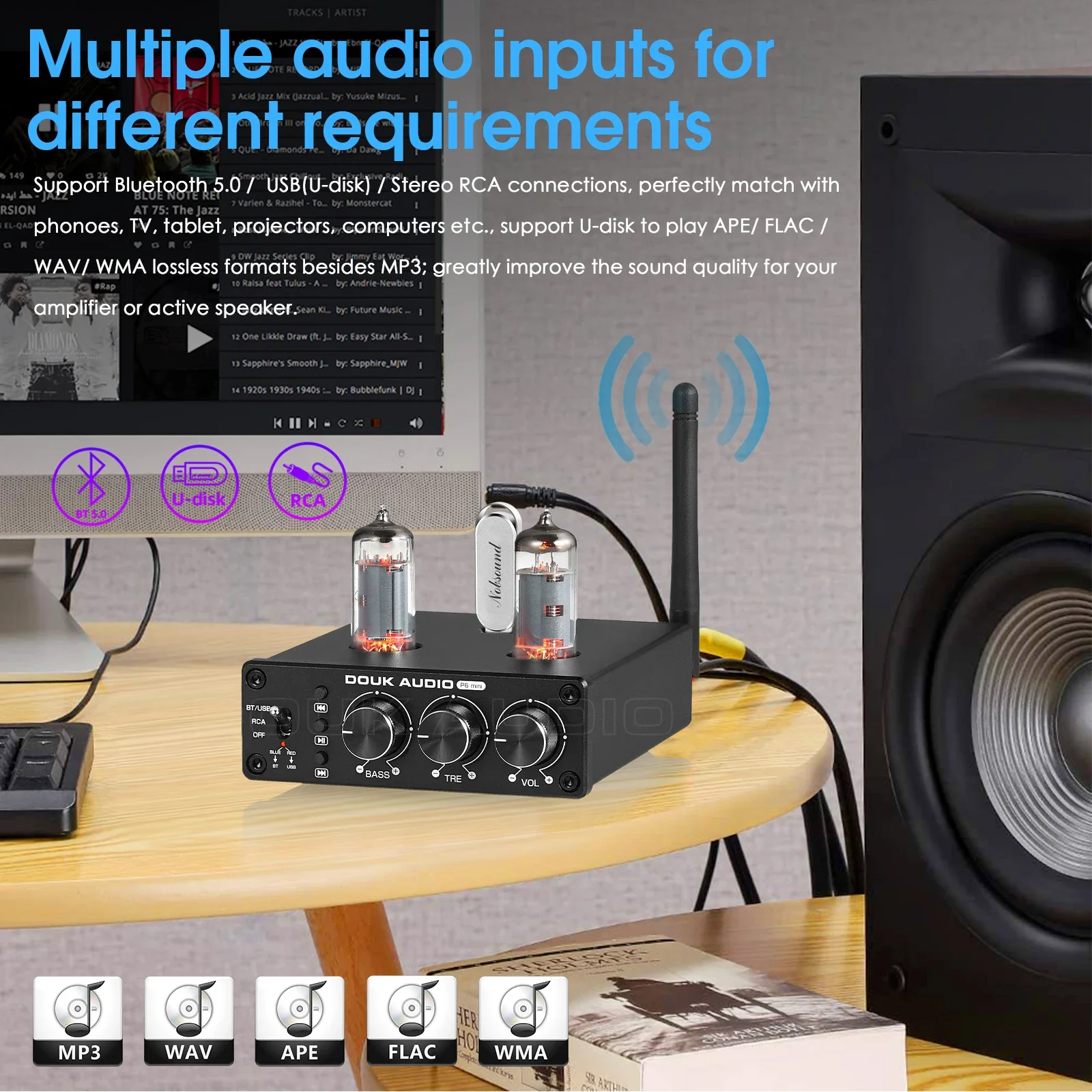 Douk Audio HiFi Bluetooth 5.0  - Home Cinema Receiver ulasan dan harga
