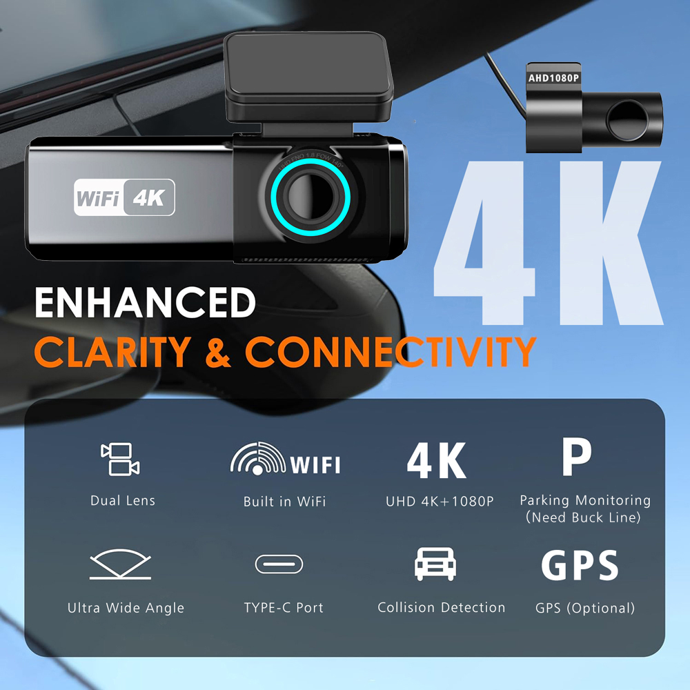 Car DVR 4K 3840*2160P WIFI GPS - Home Cinema Blu Ray Sony ulasan dan harga