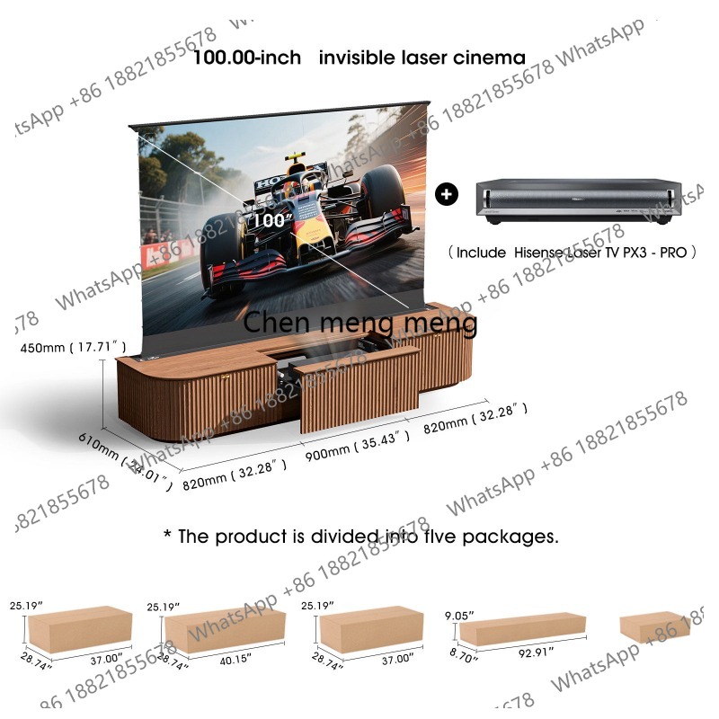 All solid wood automatic lifti - Home Cinema Tv Screen ulasan dan harga