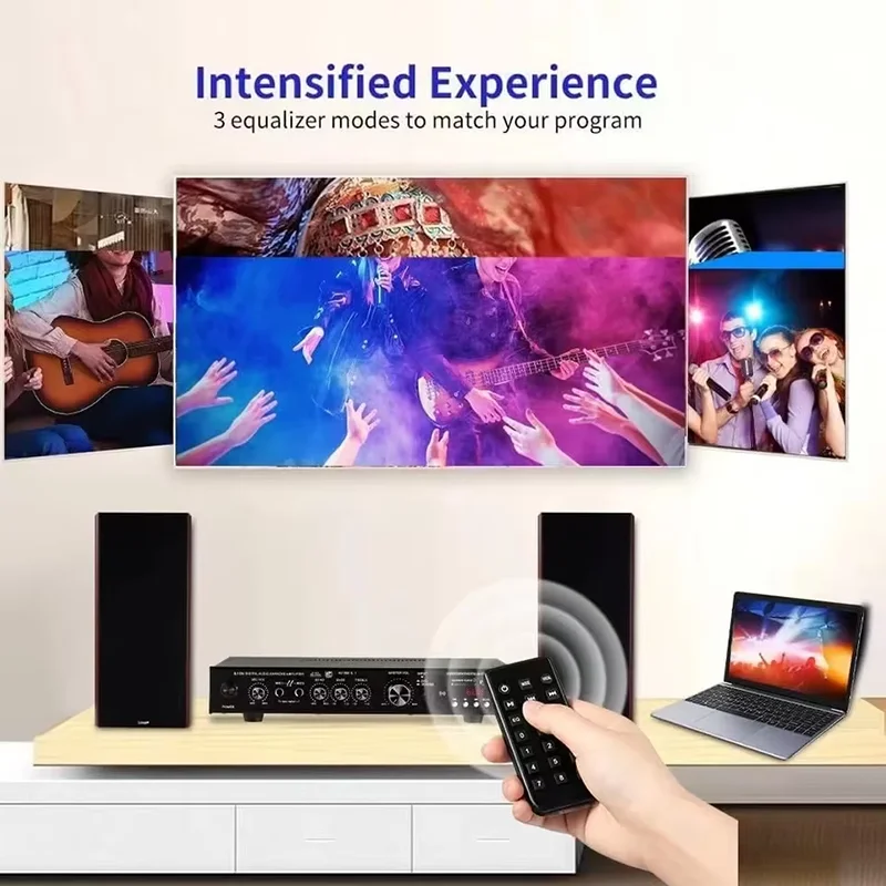 AV-369BT Bluetooth 5.1 Sound S - Home Cinema Receiver ulasan dan harga
